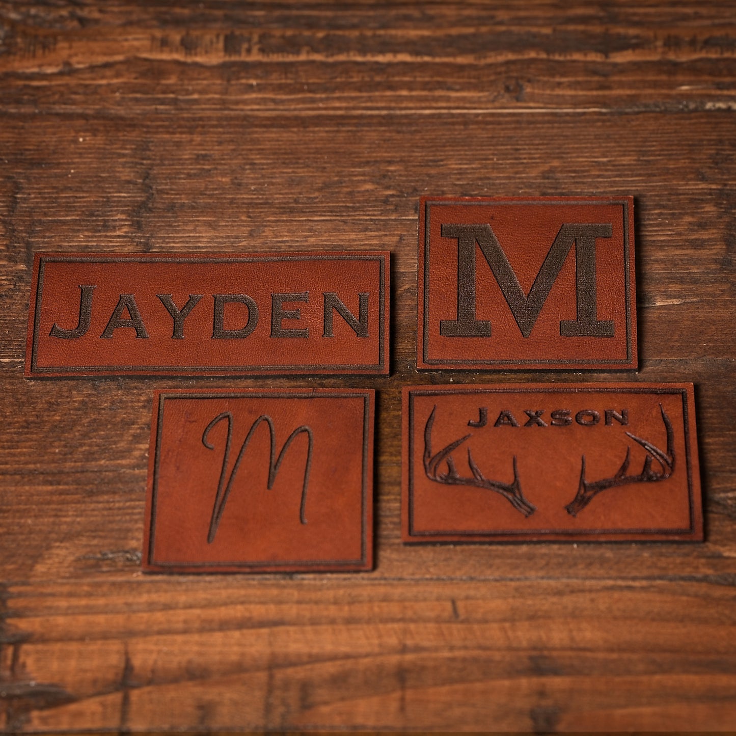 Youth & Infant Custom Name Leather Patch Hat