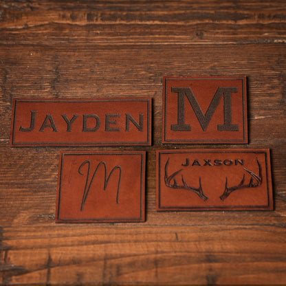 Youth & Infant Custom Name Leather Patch Hat