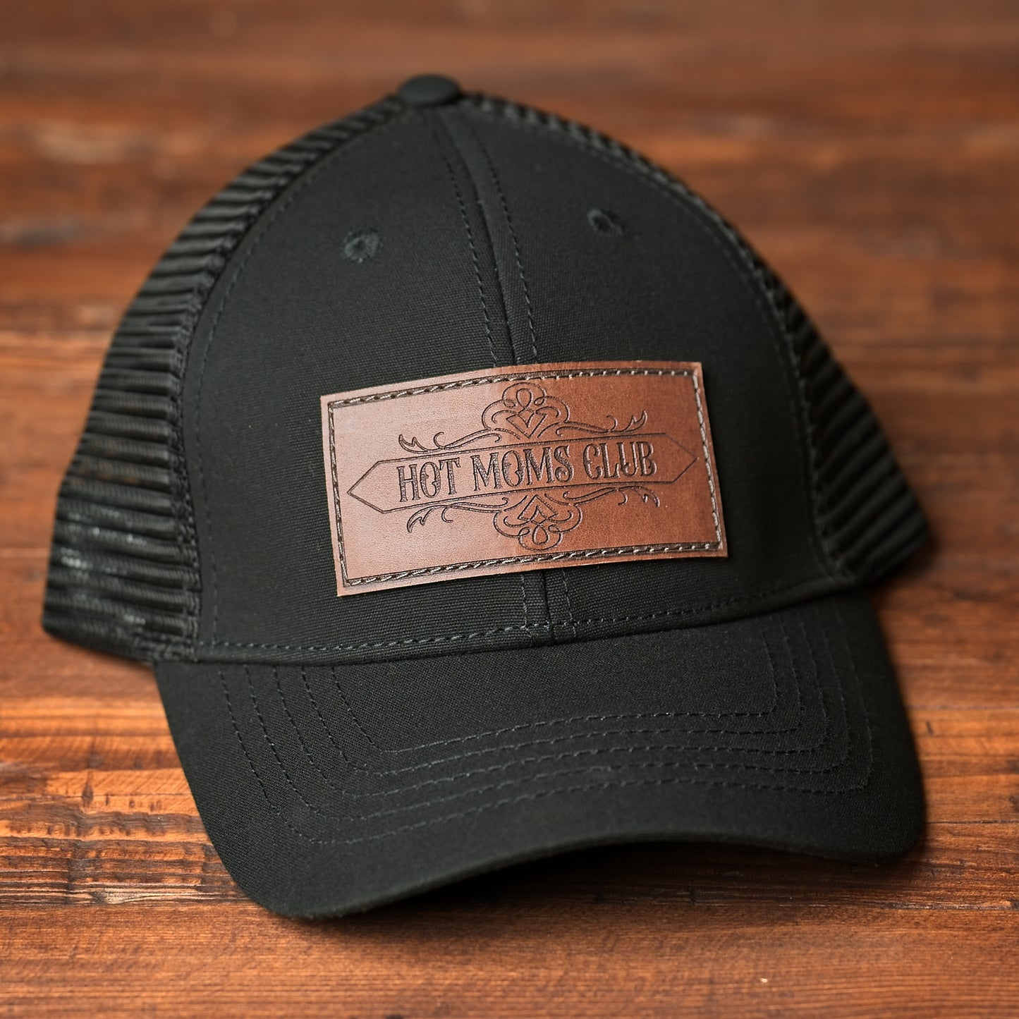 Hot Moms Club & Hot Grandmas Club Leather Patch Hat