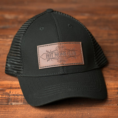 Hot Moms Club & Hot Grandmas Club Leather Patch Hat