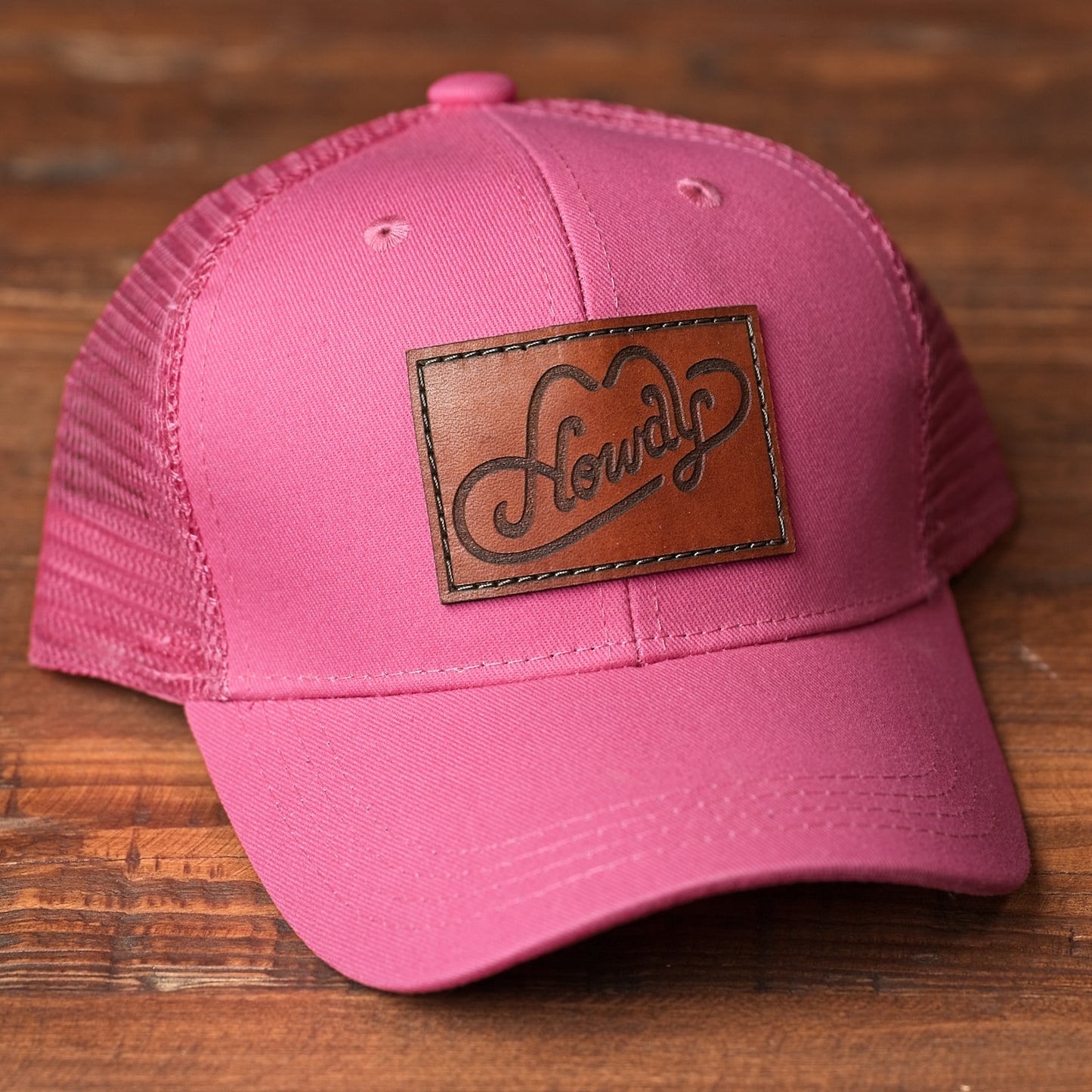 Youth & Infant Howdy Leather Patch Hat