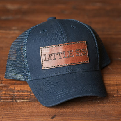 Youth & Infant Little Sis Leather Patch Hat