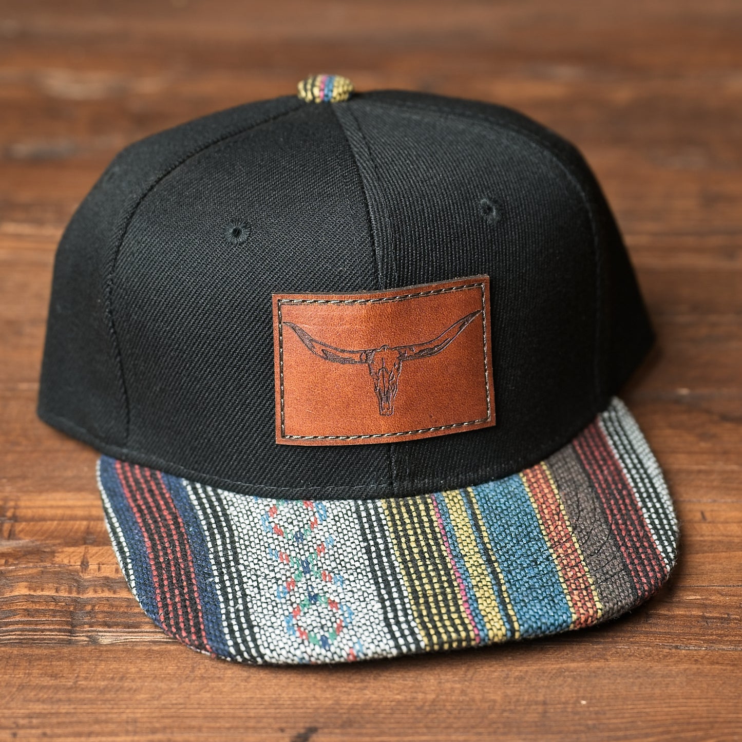 Youth & Infant Longhorn Leather Patch Hat