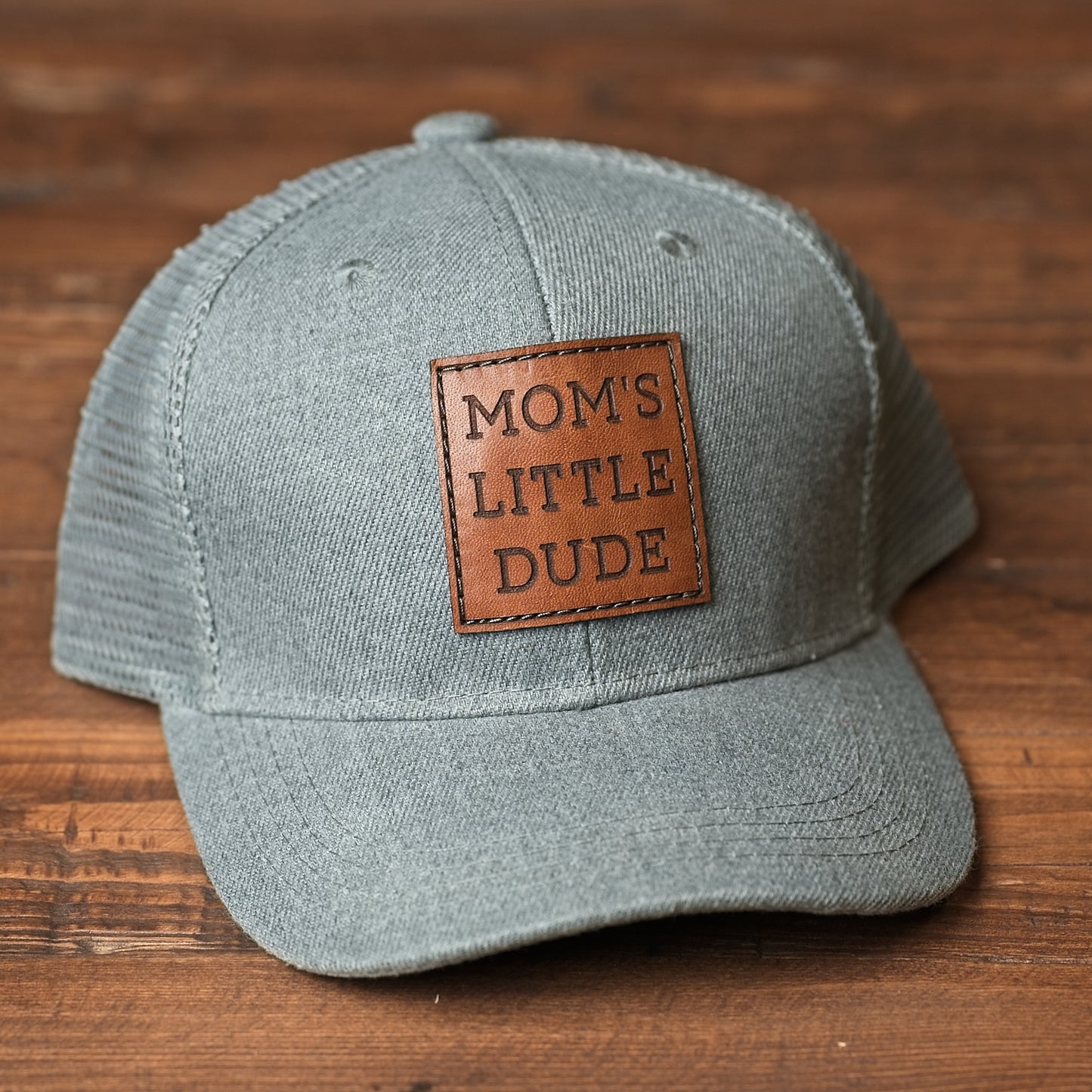 Youth & Infant Mom's Little Dude Leather Patch Hat