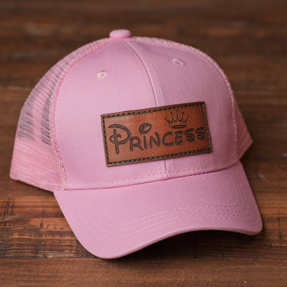 Youth & Infant Princess Leather Patch Hat