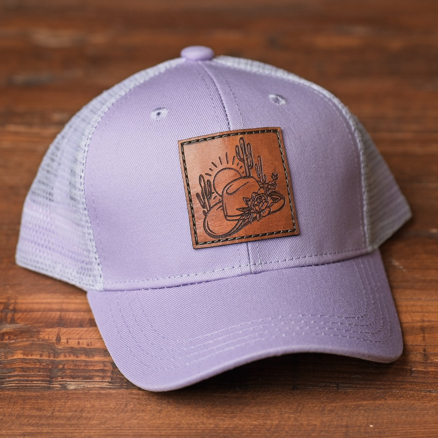 Youth & Infant Southwest Cowgirl Leather Patch Hat