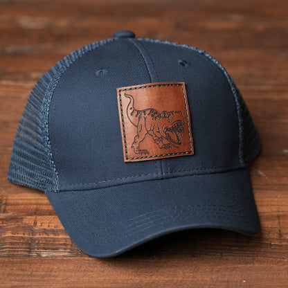 Youth & Infant T-Rex Leather Patch Hat