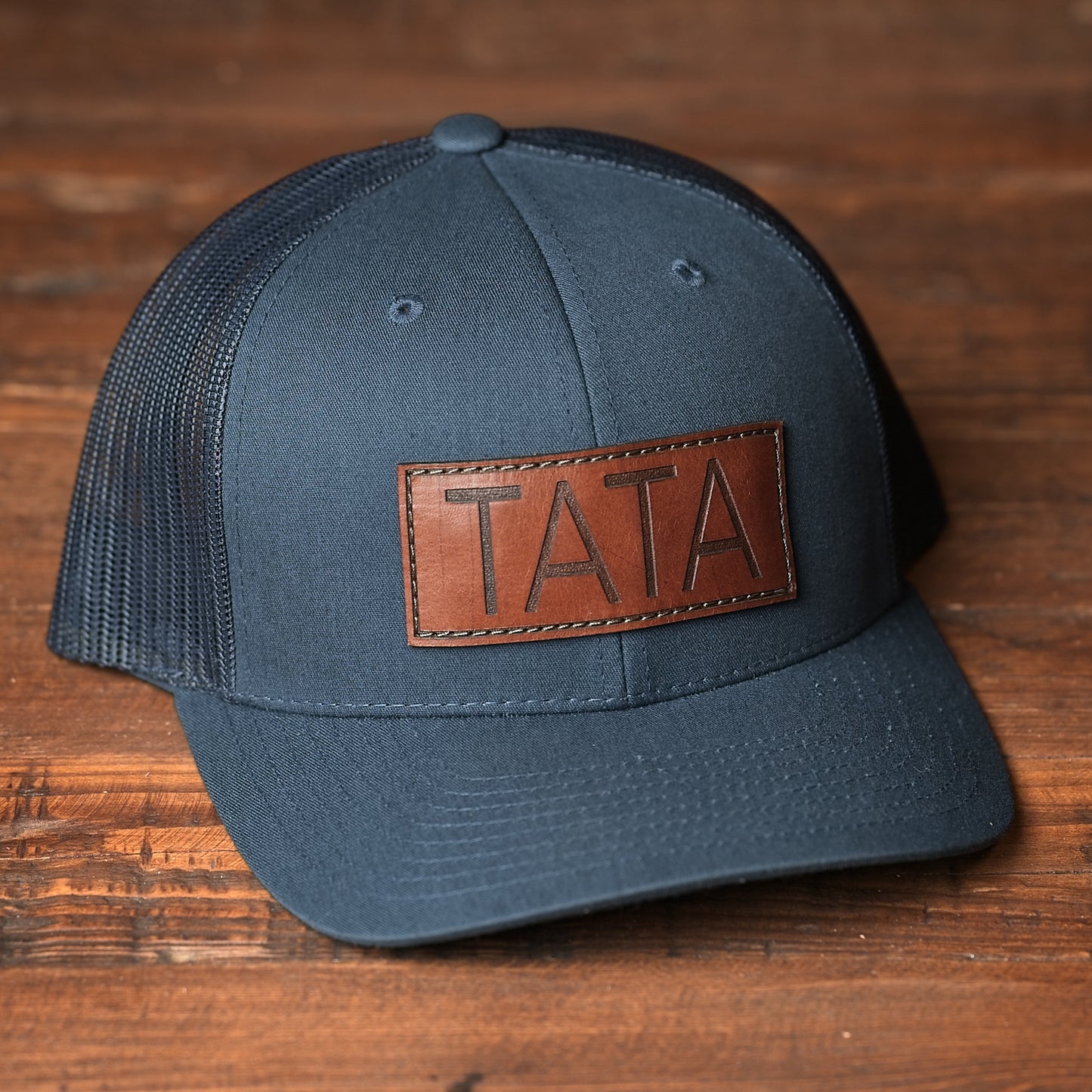 Papa / Tata / Pops Leather Patch Hat