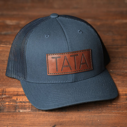 Papa / Tata / Pops Leather Patch Hat
